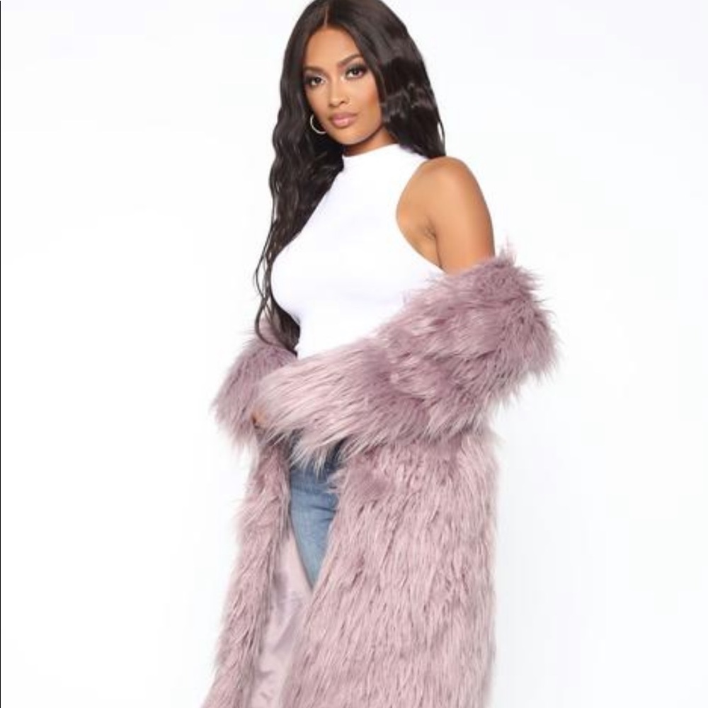 Fashion Nova Whole Lotta Love Faux Fur Coat